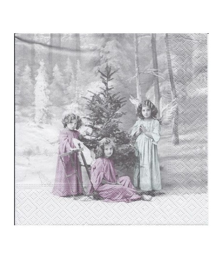 SERVIETTE CHRISTMAS ANGELS
