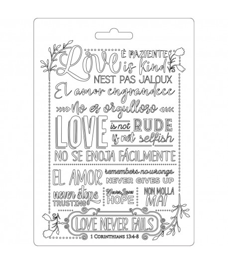 MOULE PVC FLEXIBLE LOVE - K3PTA552