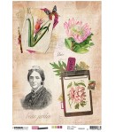 PAPIER DE RIZ A4 BOTANICAL 21 X 29.7 - STUDIOLIGHT