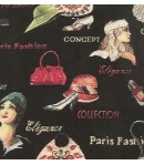 SIMILI CUIR  GLAMOUR - 50 X 70 CM