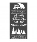 POCHOIR WINTER MAGIC 12 X 25 CM - KSTDL40 STAMPERIA