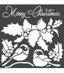 POCHOIR MERRY CHRISTMAS 18 X 18 CM - KSTDQ46