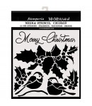 POCHOIR MERRY CHRISTMAS 18 X 18 CM - KSTDQ46