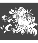 POCHOIR FOR YOU 18 X 18 CM - KSTDQ47