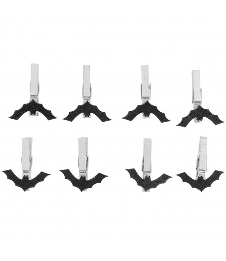 PINCES A LINGE CHAUVE SOURIS EN BOIS X8