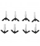 PINCES A LINGE CHAUVE SOURIS EN BOIS X8