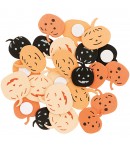 SUJETS BOIS CITROUILLES AUTOCOLLANTS X24