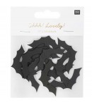 SUJETS BOIS CHAUVE SOURIS AUTOCOLLANTS X12