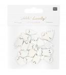 SUJETS BOIS FANTOMES AUTOCOLLANTS X24