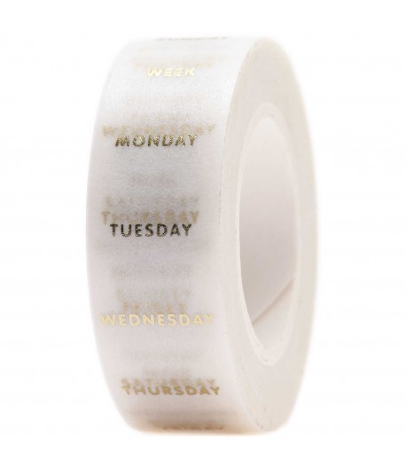 MASKING TAPE JOURS BLANC X10M