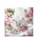 SERVIETTE SERVICE A THE ROSE