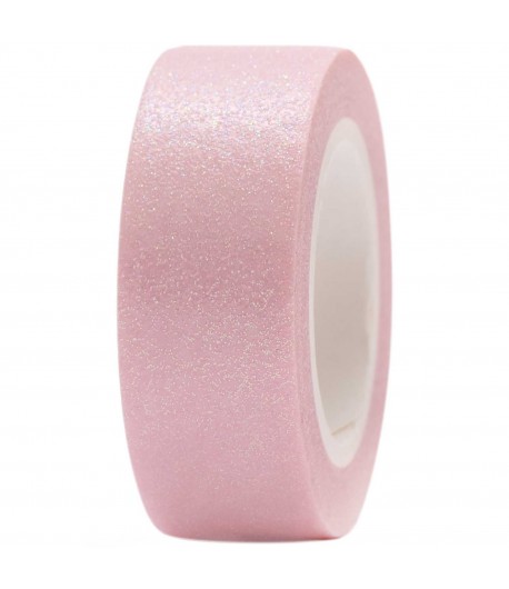 MASKING TAPE ROSE PAILLETE X10M
