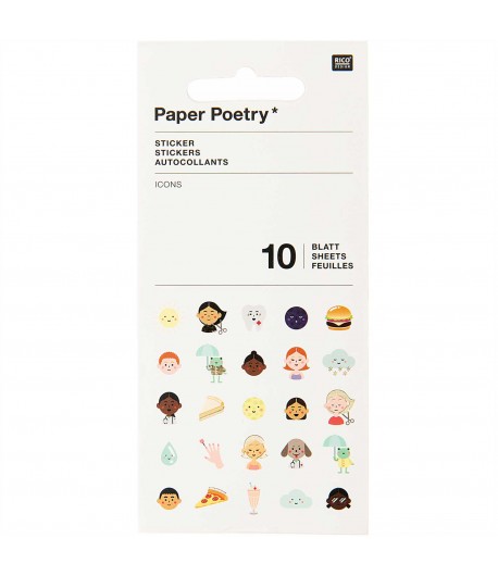 STICKERS MIX PETITS SUJETS 10 FEUILLES