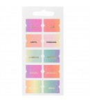 STICKERS MIX INDEX ARC EN CIEL 10 FEUILLES