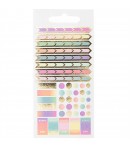STICKERS MIX INDEX ARC EN CIEL 10 FEUILLES