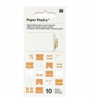 STICKERS MIX INDEX KRAFT ET OR 10 FEUILLES