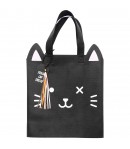 SAC CADEAU CHAT NOIR 28X30CM