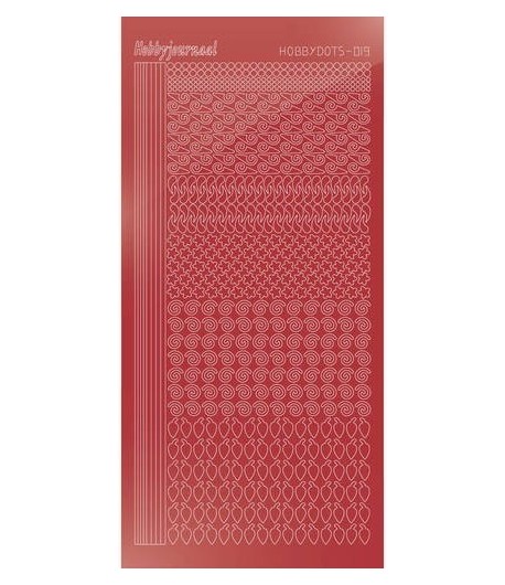 STICKERS MOTIFS ROUGE STDM19H