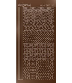 STICKERS MOTIFS MARRON STDM19G