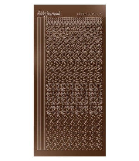 STICKERS MOTIFS MARRON STDM19G