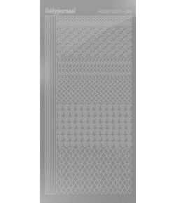 STICKERS MOTIFS ARGENT STDM198