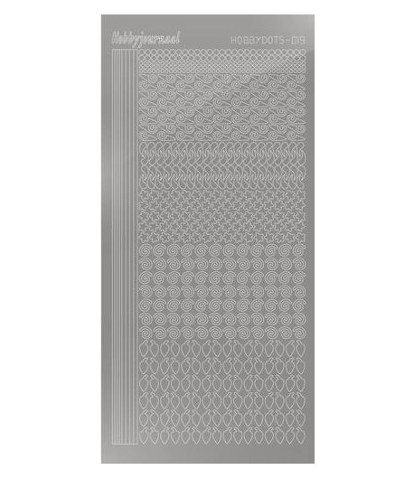 STICKERS MOTIFS ARGENT STDM198