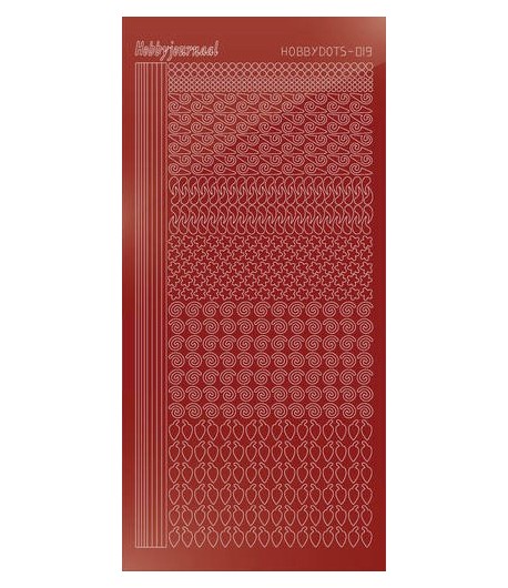 STICKERS MOTIFS ROUGE STDM194