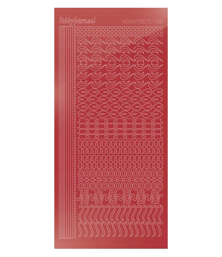STICKERS MOTIFS ROUGE STDM18H