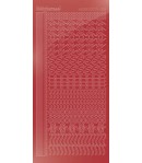 STICKERS MOTIFS ROUGE STDM18H