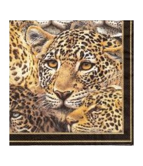 SERVIETTE LEOPARDS