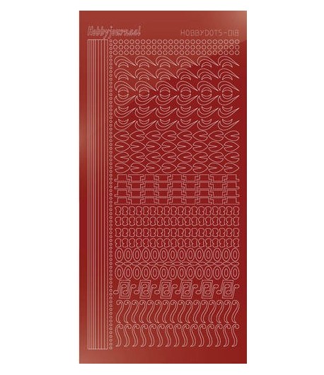 STICKERS MOTIFS ROUGE STDM184