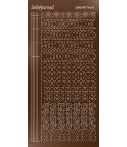 STICKERS MOTIFS MARRON STDM17G