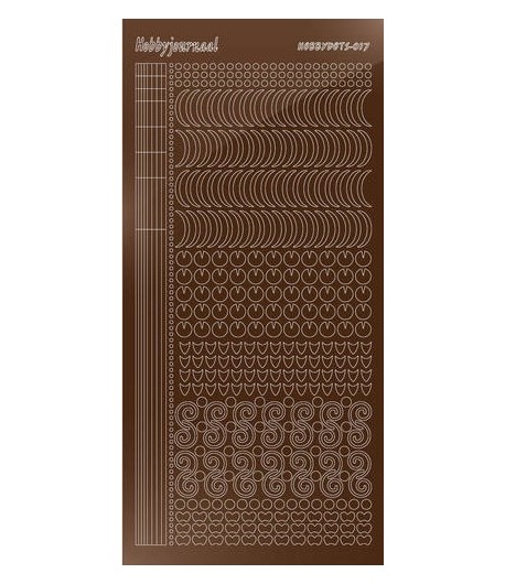 STICKERS MOTIFS MARRON STDM17G