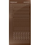 STICKERS MOTIFS MARRON STDM17G