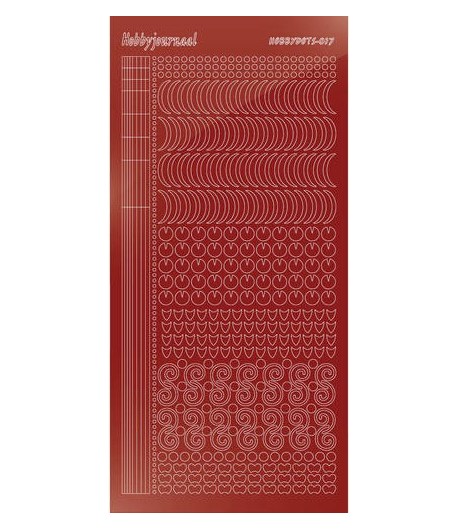 STICKERS MOTIFS ROUGE STDM17H