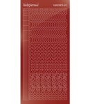 STICKERS MOTIFS ROUGE STDM17H