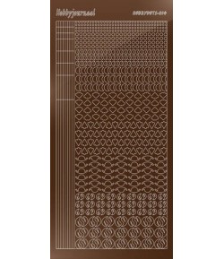 STICKERS MOTIFS MARRON STDM14G