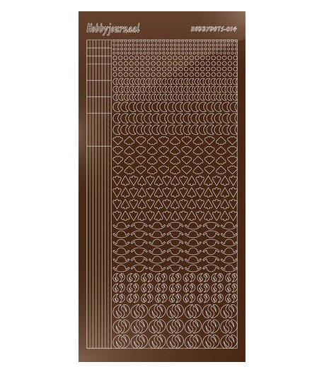 STICKERS MOTIFS MARRON STDM14G