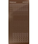 STICKERS MOTIFS MARRON STDM14G