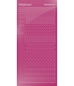 STICKERS MOTIFS FUSCHIA  STDM13F