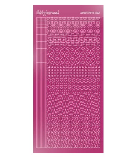 STICKERS MOTIFS FUSCHIA  STDM13F