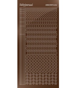 STICKERS MOTIFS MARRON STDM16G