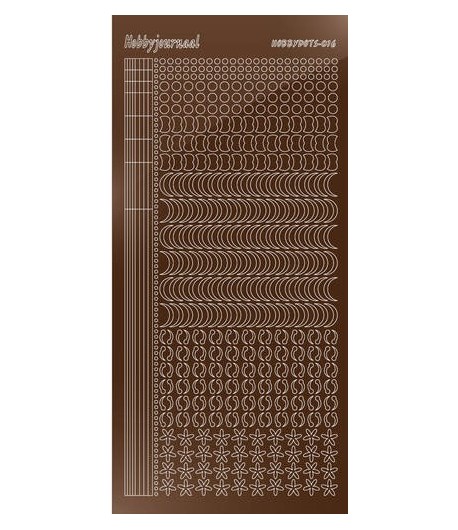 STICKERS MOTIFS MARRON STDM16G