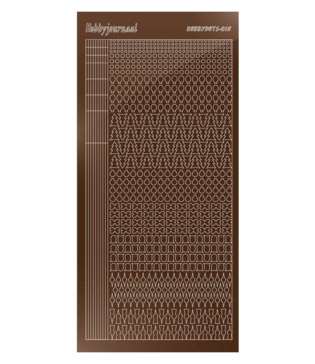 STICKERS MOTIFS MARRON STDM15G