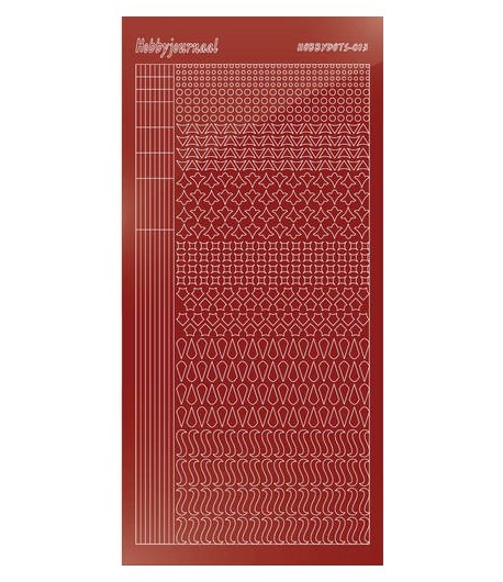 STICKERS MOTIFS ROUGE STDM134