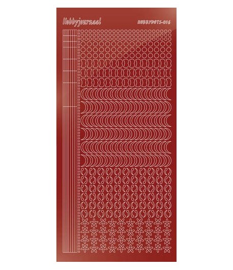 STICKERS MOTIFS ROUGE STDM164