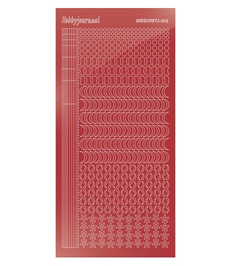 STICKERS MOTIFS ROUGE STDM16H