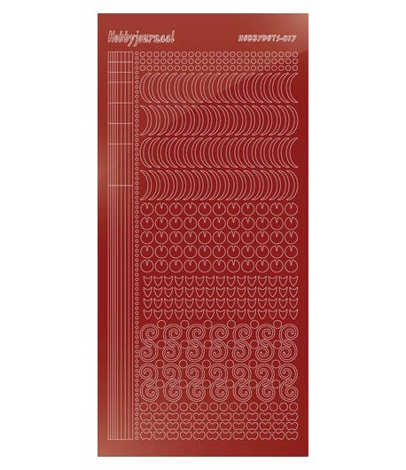 STICKERS MOTIFS ROUGE STDM174