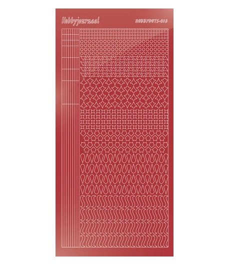 STICKERS MOTIFS ROUGE STDM13H