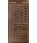 STICKERS MOTIFS MARRON STDM09G